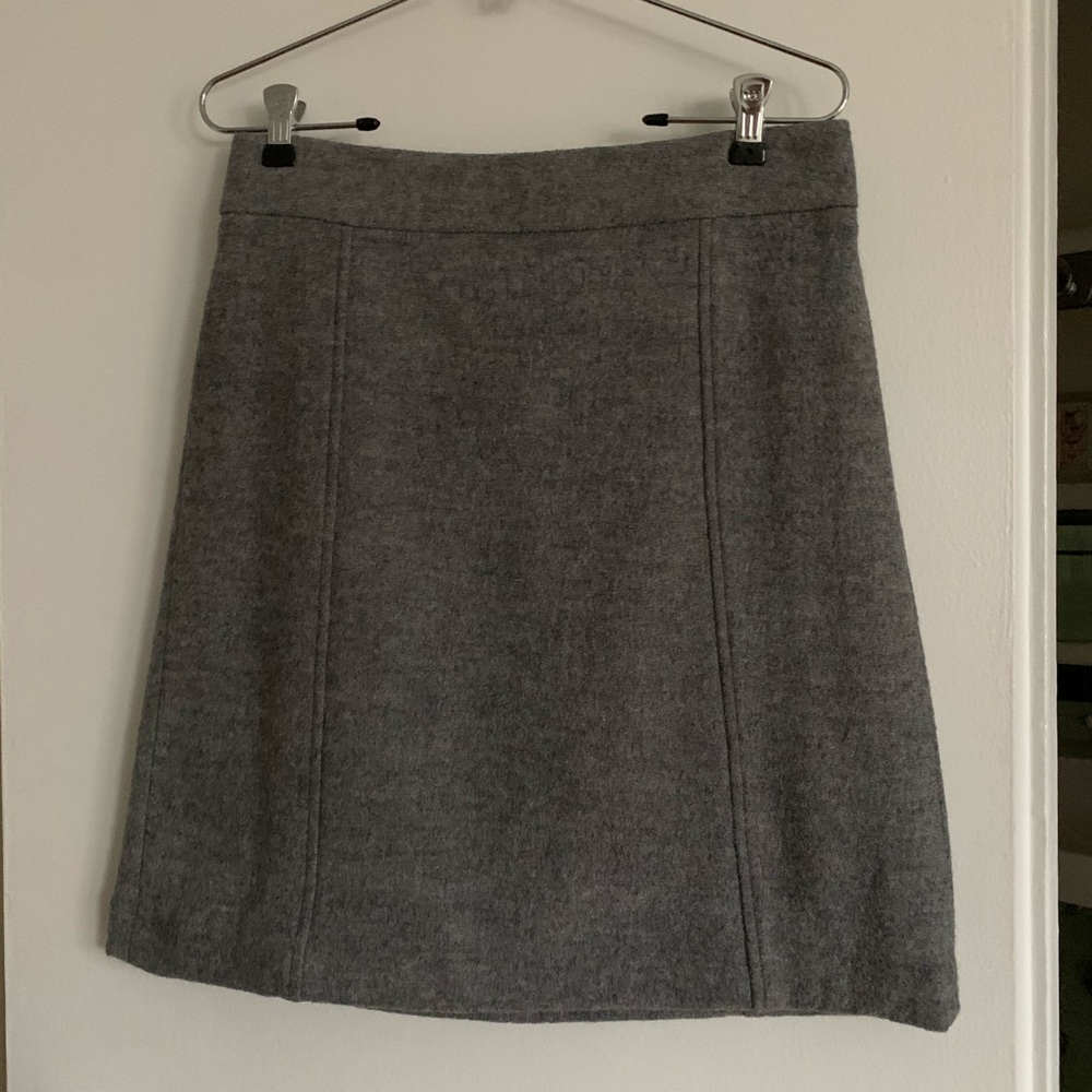 Grey a-line skirt